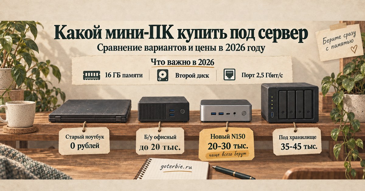 Какой мини-ПК купить под домашний сервер: мини-ПК рядом с роутером на полке и пять критериев выбора - процессор, память, диски, сеть и бюджет